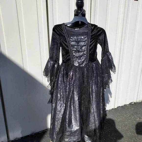 Spirit Costume Girls Dress Black and Silver Size Small - Picture 4 of 8